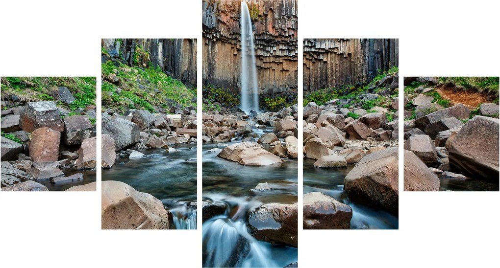 Obraz - Wodospad Svartifoss, Islandia (125x70 cm)
