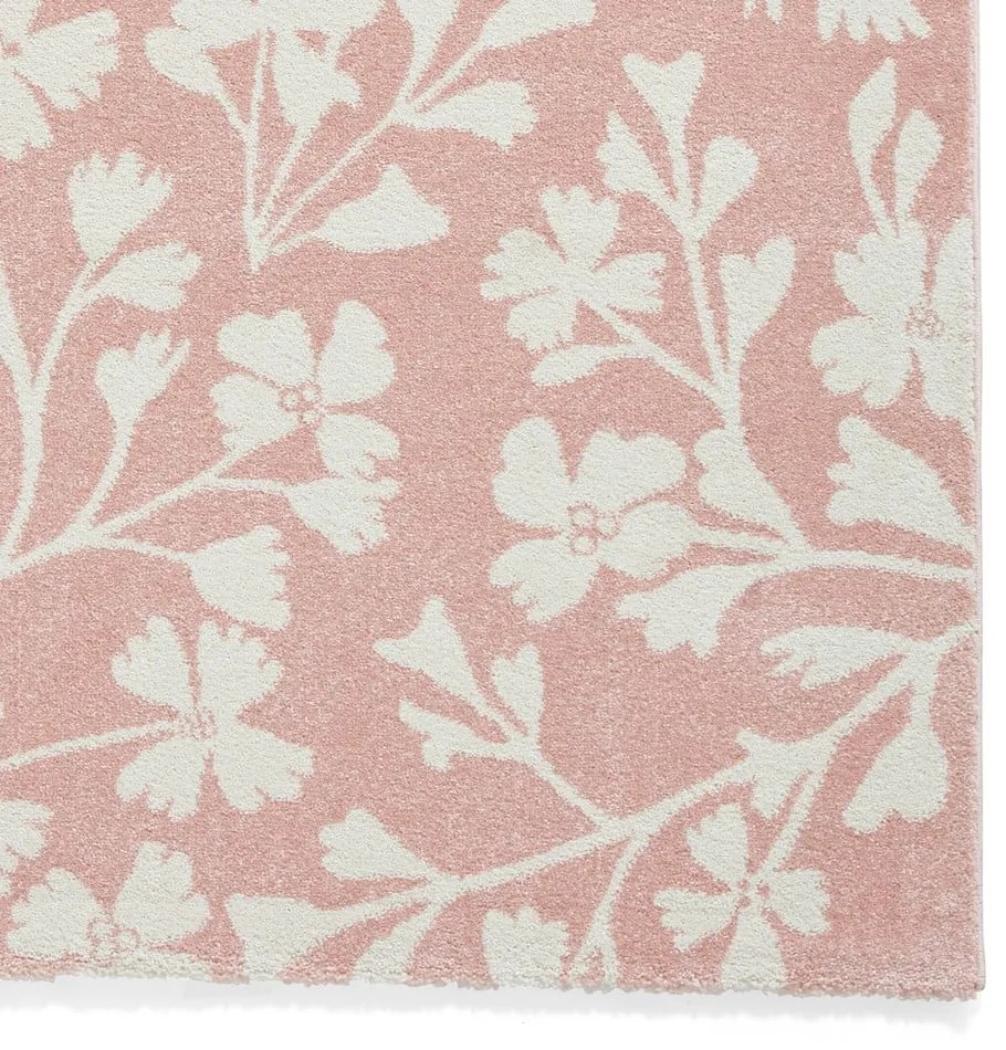 Jasnoróżowy dywan 120x170 cm Grace Floral – Catherine Lansfield