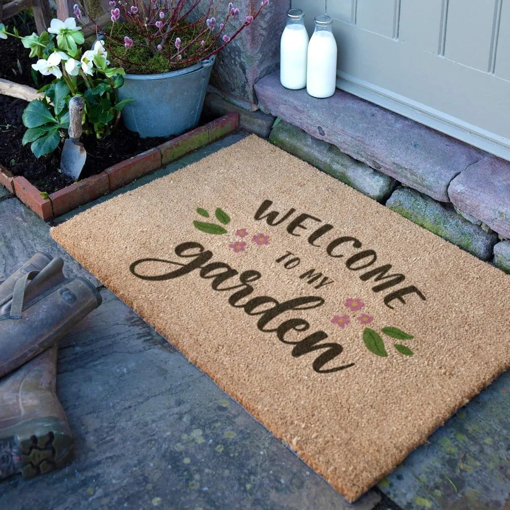 Wycieraczka z włókna kokosowego 60x90 cm Welcome to My Garden – Artsy Doormats