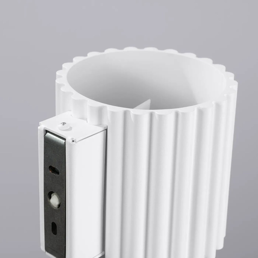 Kinkiet AURA biały G9 ryflowany SOLLUX  LIGHTING