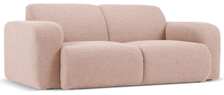 Różowa sofa z materiału bouclé 170 cm Molino – Micadoni Home