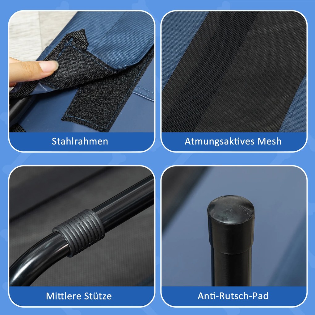 PawHut legowisko dla psa na zewnątrz legowisko dla kota łóżko dla zwierząt miejsce do spania dla psa niebieskie