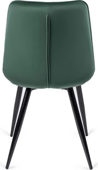 Krzesło Tapicerowane do Jadalni RIO Zielone Welurowe Nowoczesne Loft