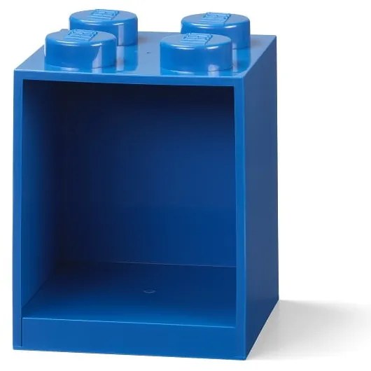 Dziecięca niebieska półka ścienna LEGO® Brick 4
