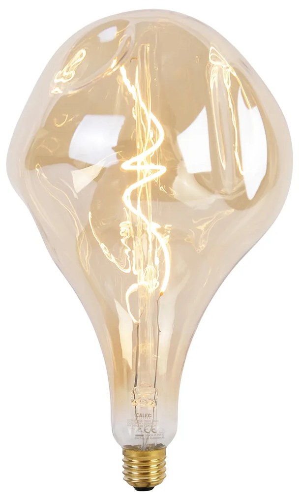 Złota lampa wisząca 3-punktowa z wbudowanym LED, złota, ściemniana - Cava Luxe Nowoczesny Oswietlenie wewnetrzne