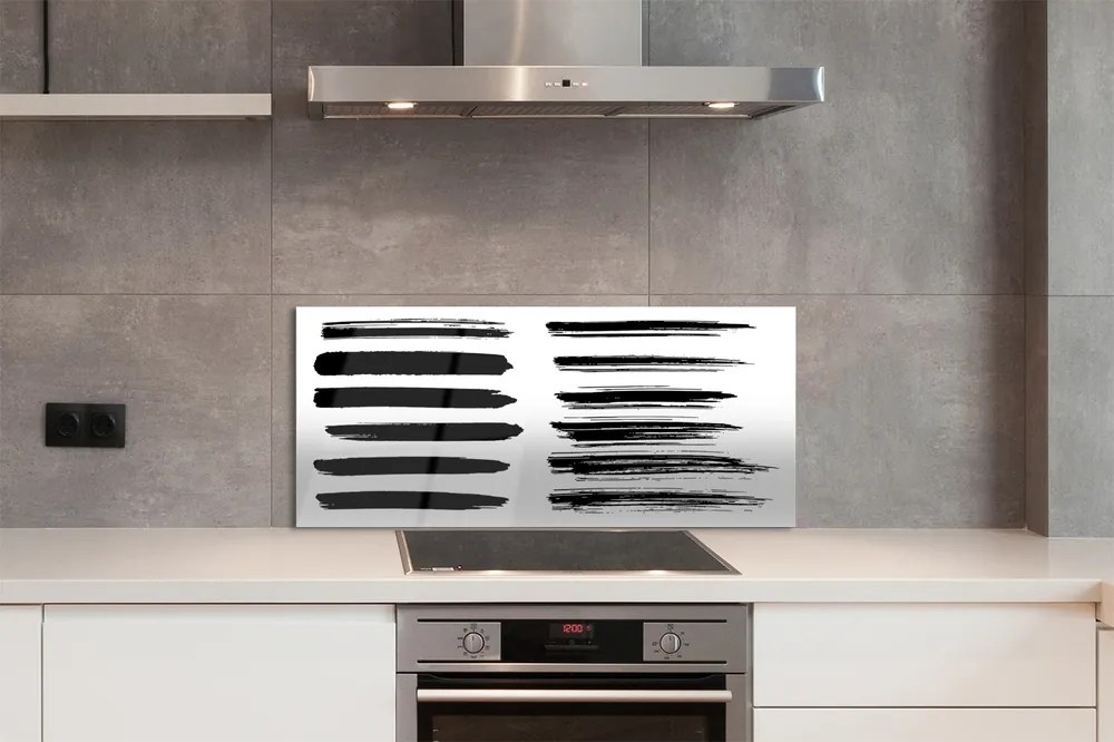 Panel Szklany Artystyczne Pociągnięcia Pędzlem