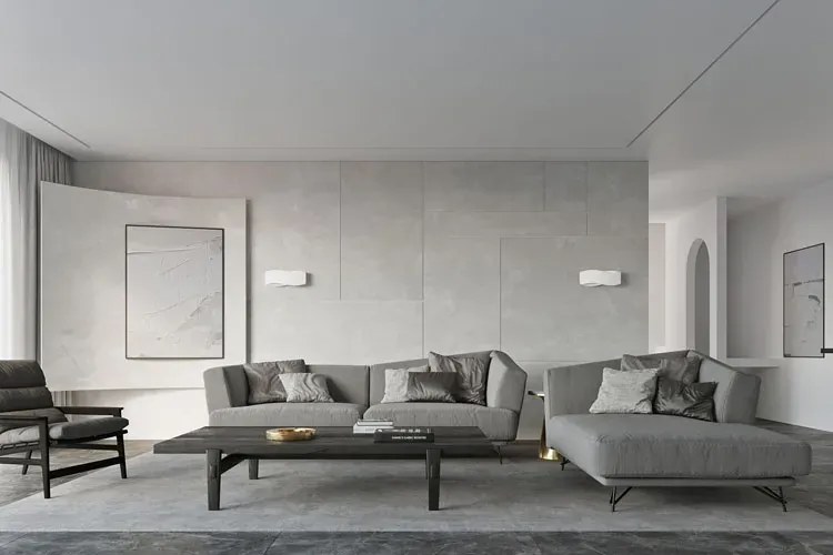 Biały minimalistyczny kinkiet S179 N0-D51