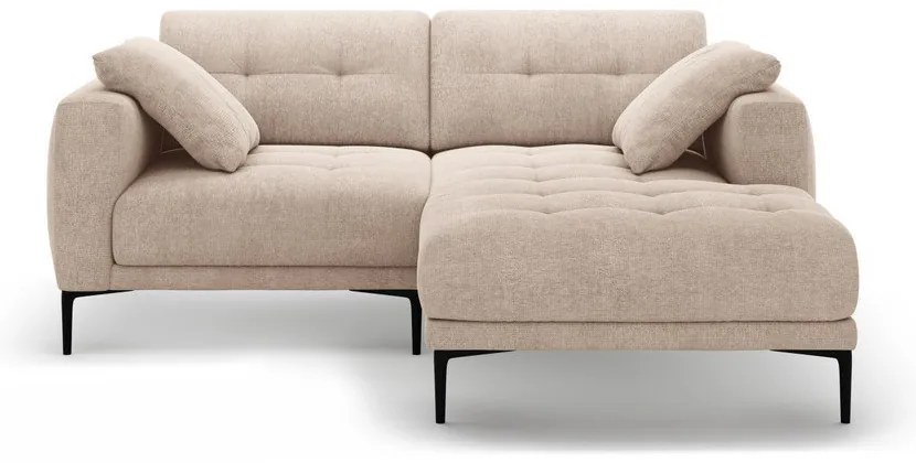 Jasnobrązowy narożnik (prawostronny/z szezlongiem) Bemy – Micadoni