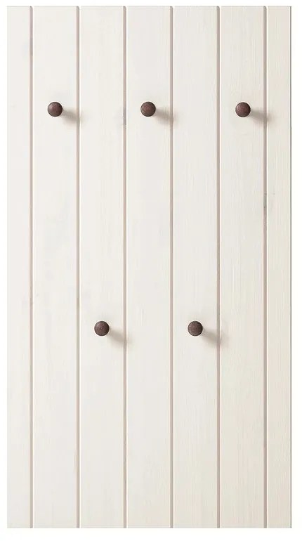 Biały zestaw do przedpokoju z litego drewna sosnowego 55x100x2 cm Anita – Støraa