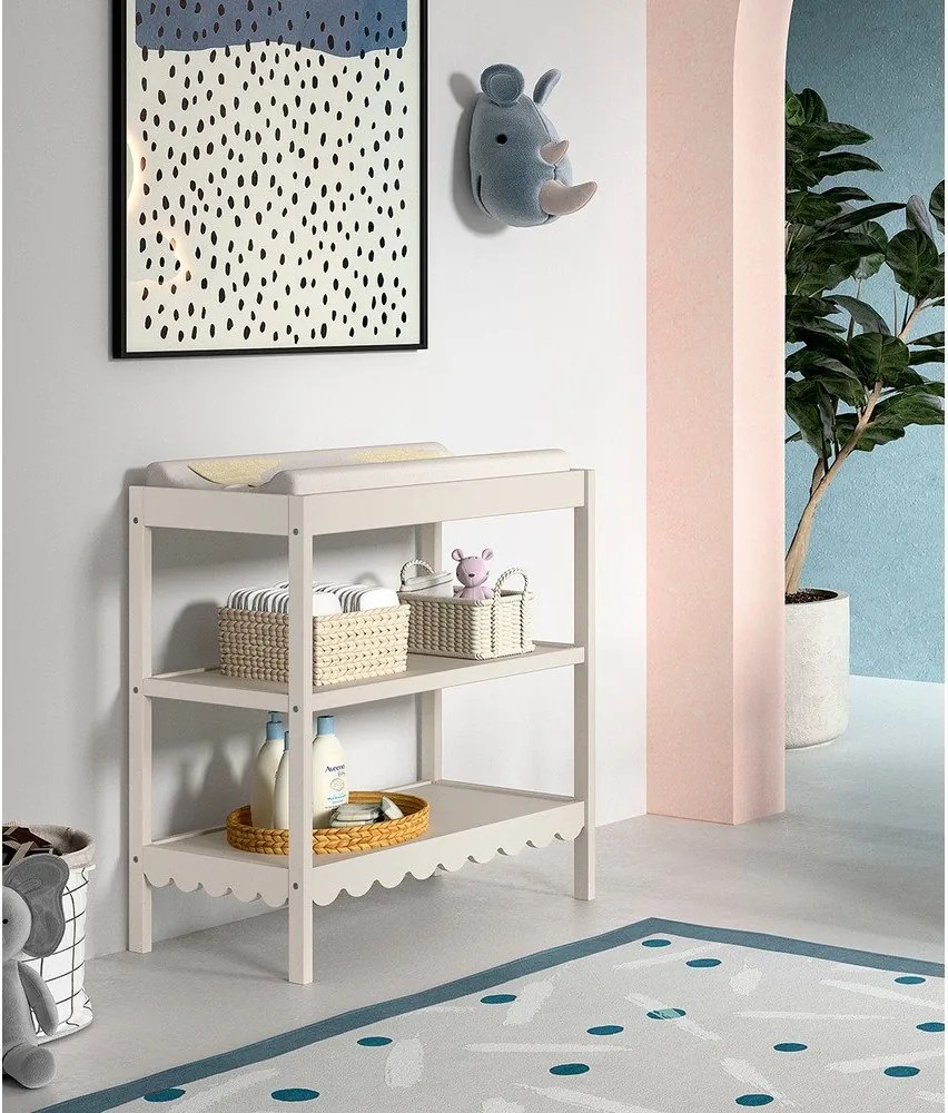 Beżowy przewijak z przewijakiem Swingo – Vipack