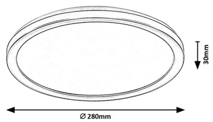 Rabalux 7774 Inverness, zewnętrzne oświetlenie sufitowe LED SMART, czarno-biały