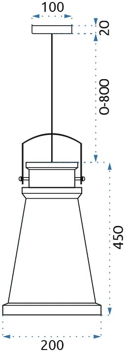 Lampa sufitowa ASTI A Czarna