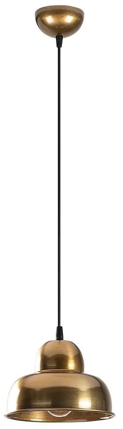 Lampa wisząca w kolorze złota z metalowym kloszem ø 20 cm Berceste – Opviq lights