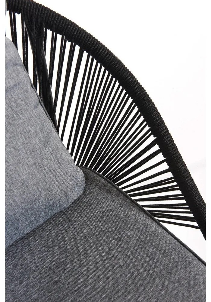 Czarna 2-osobowa sofa ogrodowa Bonami Selection North