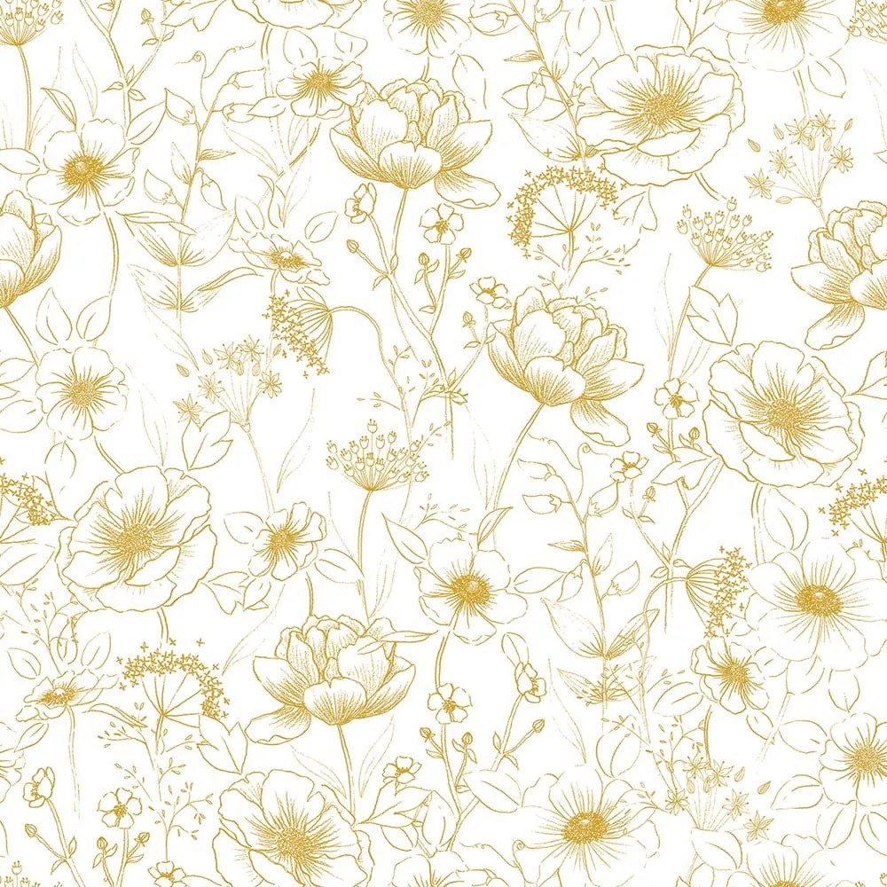 Tapeta dziecięca 10 m x 50 cm Flowers Botany – Lilipinso