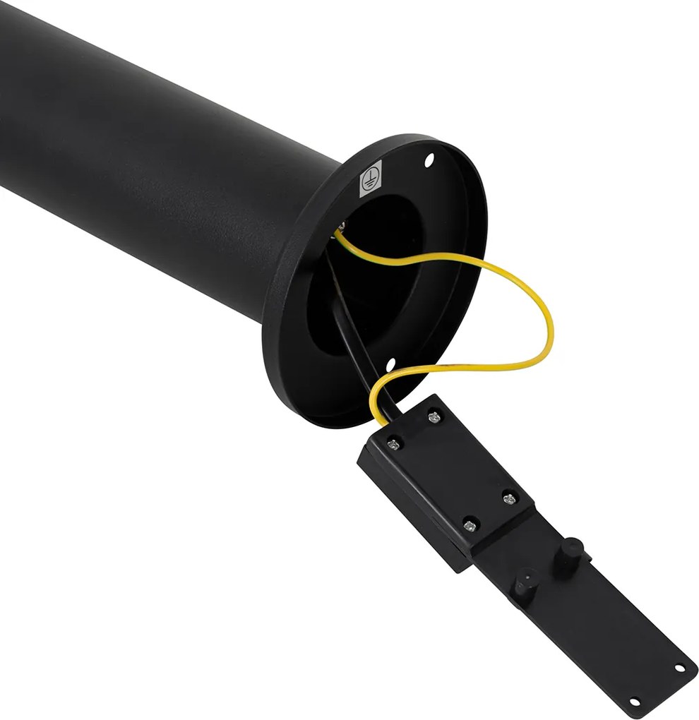 Stojąca lampa zewnętrzna czarna 45 cm IP44 regulowana 2-światłowa - Duo