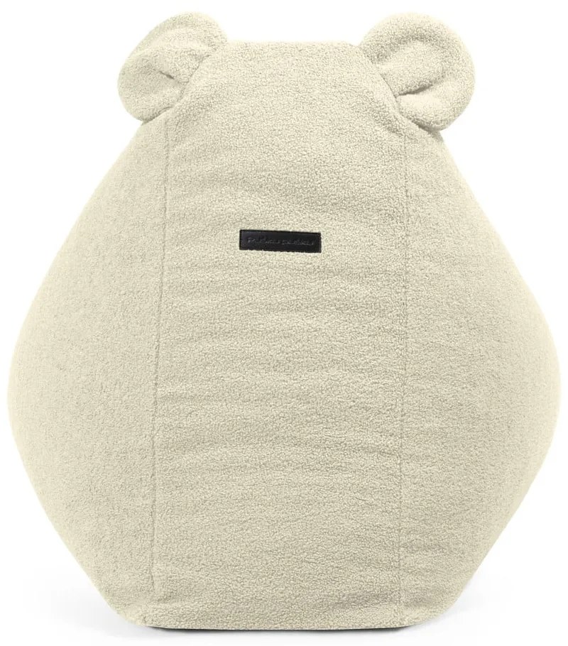 Jasnoszary dziecięcy worek do siedzenia z materiału bouclé Snug 80 Bear – SLOWDOWN
