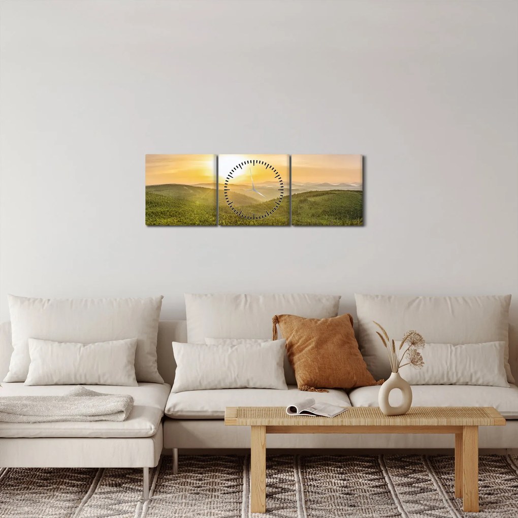 Obraz panoramiczny (z zegarem) (90x30 cm)