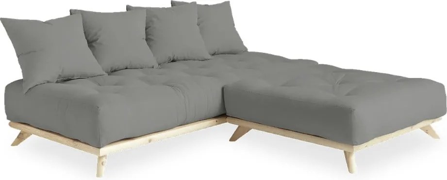 Sofa z szarym obiciem Karup Design Senza Natural/Grey