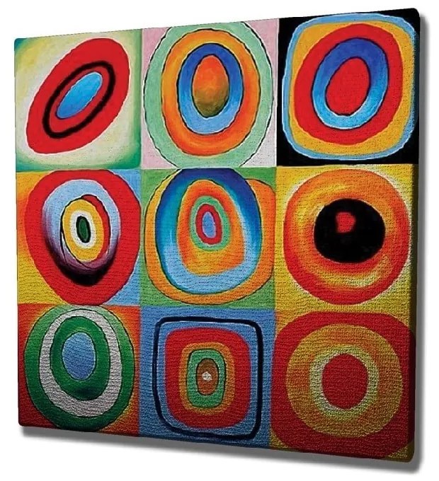 Reprodukcja obrazu na płótnie Kandinsky, 45x45 cm