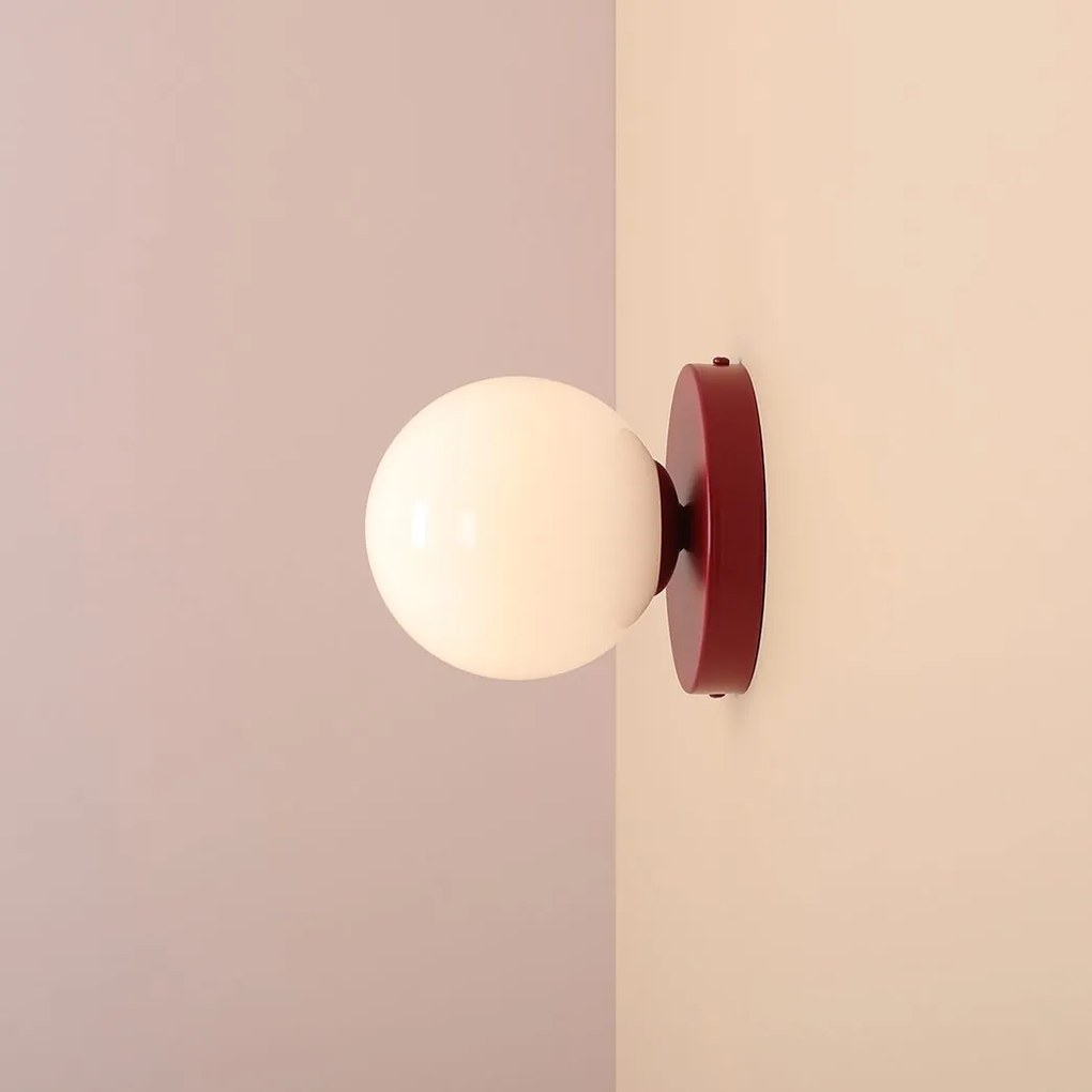 Kulisty kinkiet w kolorze czerwonego wina Ball