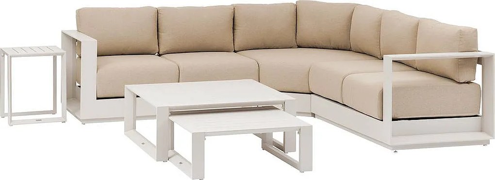 Zestaw aluminiowy dla 6 osób MADRYT (cappuccino)