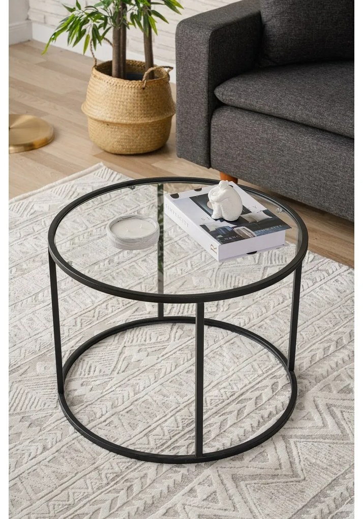 Stolik konferencyjny Berlin Black, 60 cm