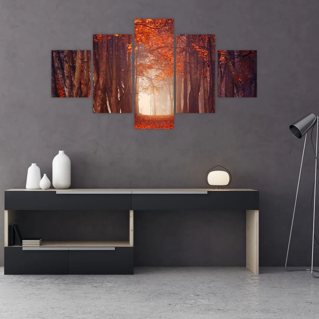 Obraz - Jesienny las (125x70 cm)