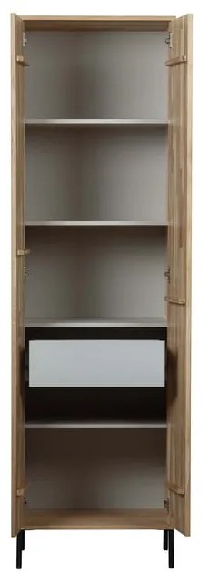 Naturalna szafa w dekorze dębu 60x210 cm Gravure – WOOOD