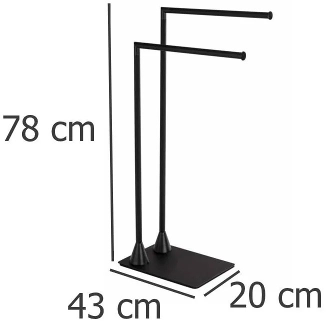 Wieszak na ręczniki HELLA, metalowy, 78 x 20 cm, WENKO