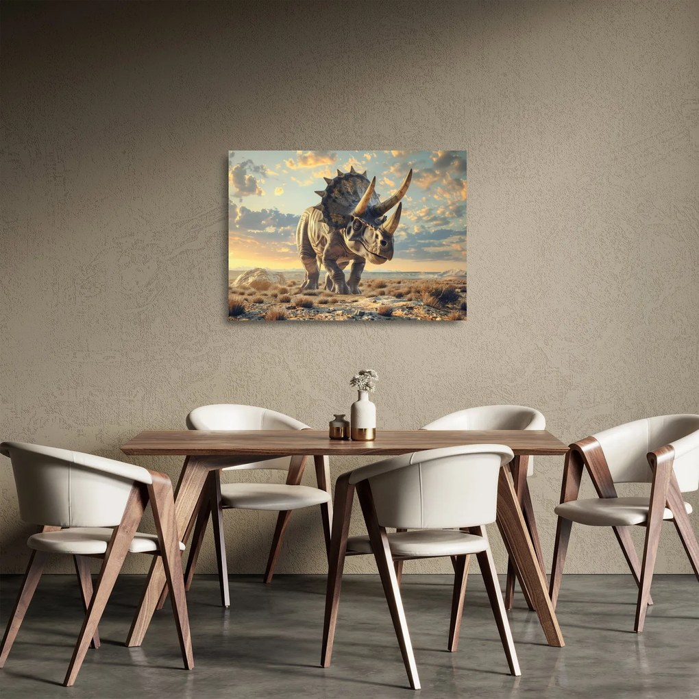 Obraz na szkle - Triceratops (70x50 cm)