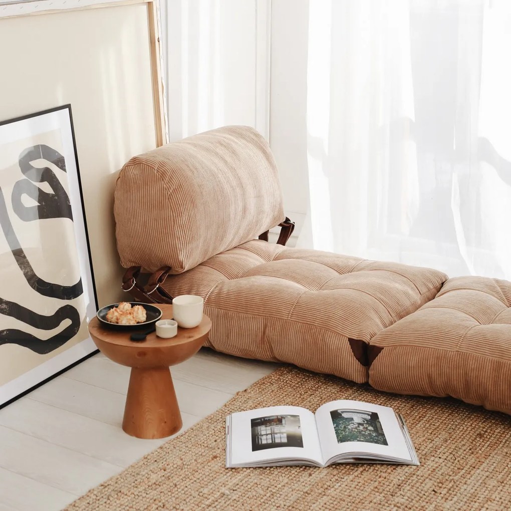 Fotel Fold Kadife Camel