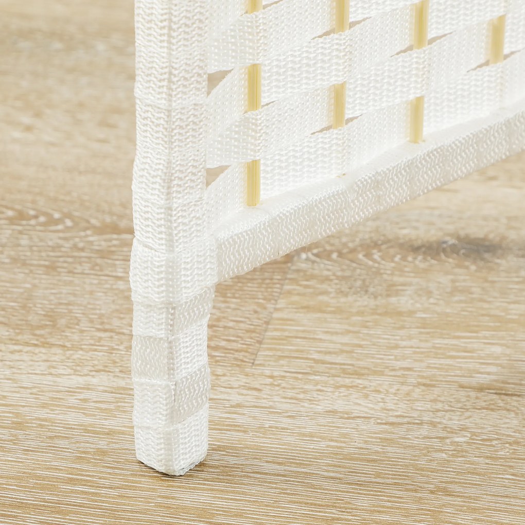 HOMCOM 6-częściowy dzielnik przestrzeni, składana osłona prywatności, ścianka osłonowa do salonu, sypialni, biura domowego, Biała