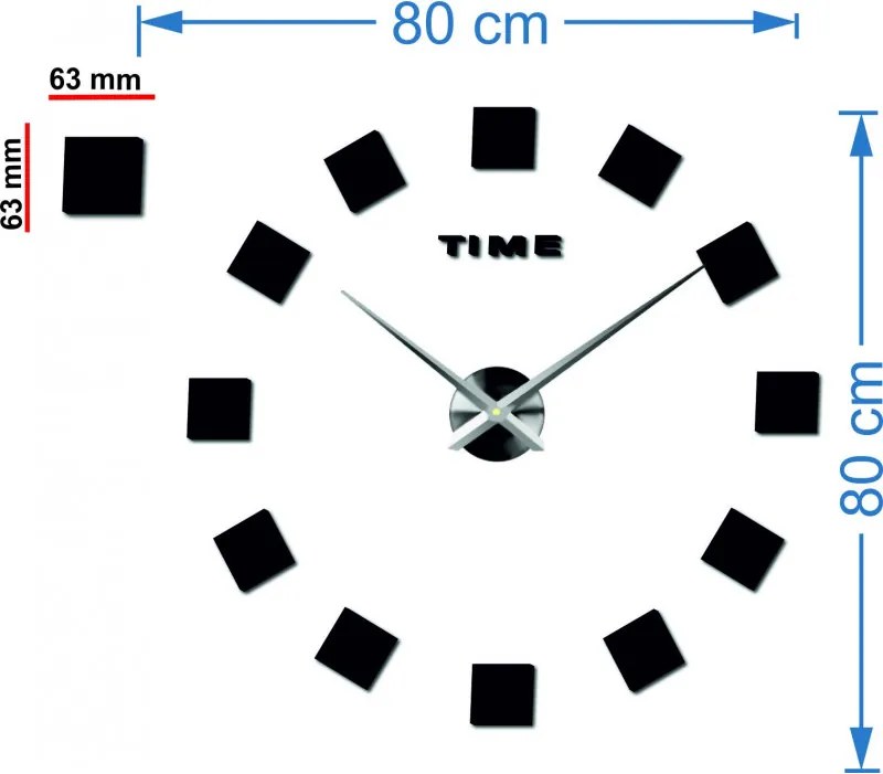 Zegary ścienne STAL NIERDZEWNA  3D