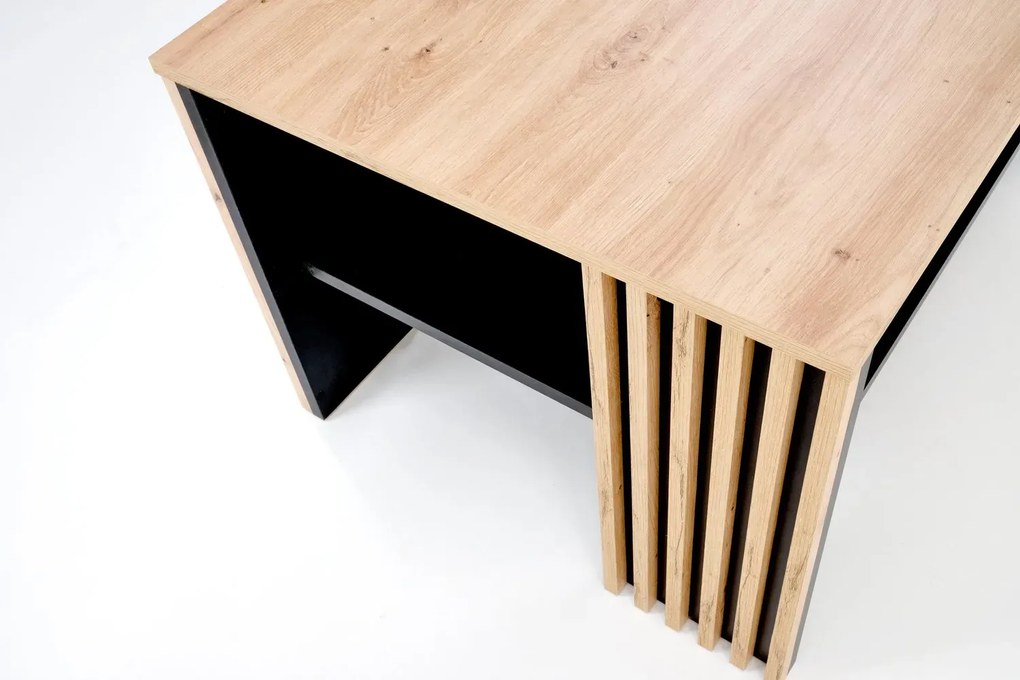 Ława FEMINA 110x65 dąb artisan/czarna - powystawowa HALMAR
