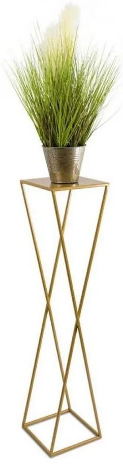 Stojak na kwiaty 100x24 cm, złoty