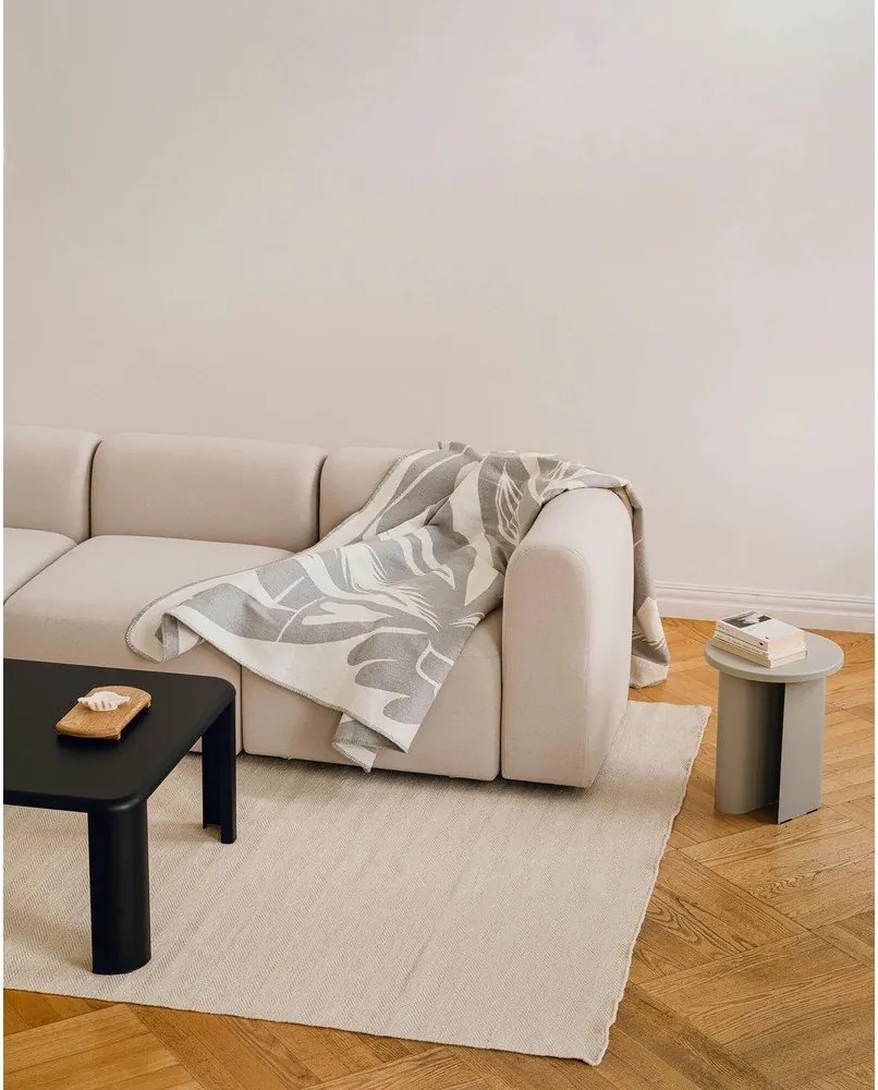 Jasnoszary koc 165x200 cm Lino – noo.ma