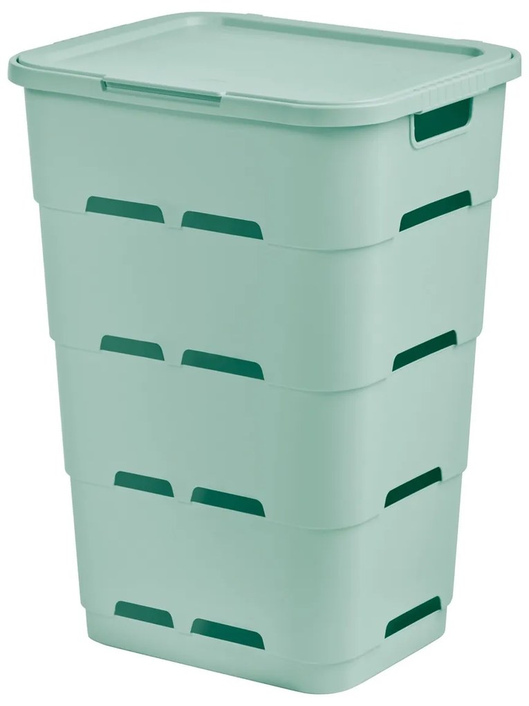 Tontarelli Kosz na brudną bieliznę MAYA 45 l, zielony