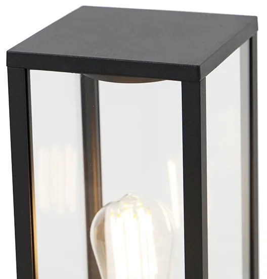 Zewnetrzna Industrialna lampa stojąca czarna 40 cm IP44 - CharloisDesignerski Oswietlenie zewnetrzne