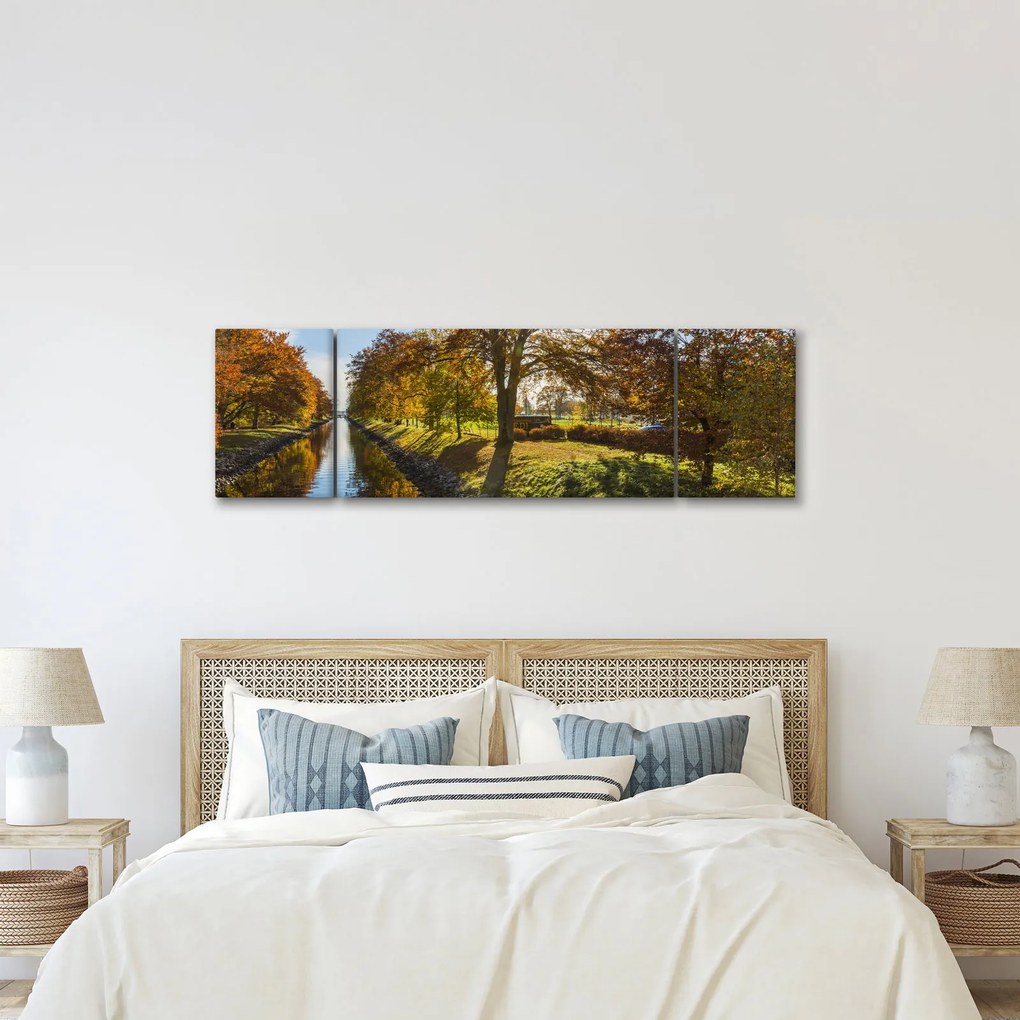 Obraz kanału wodnego (170x50 cm)
