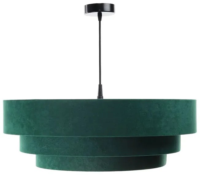 Zielona lampa wisząca glamour nad stół - S441-Bonito