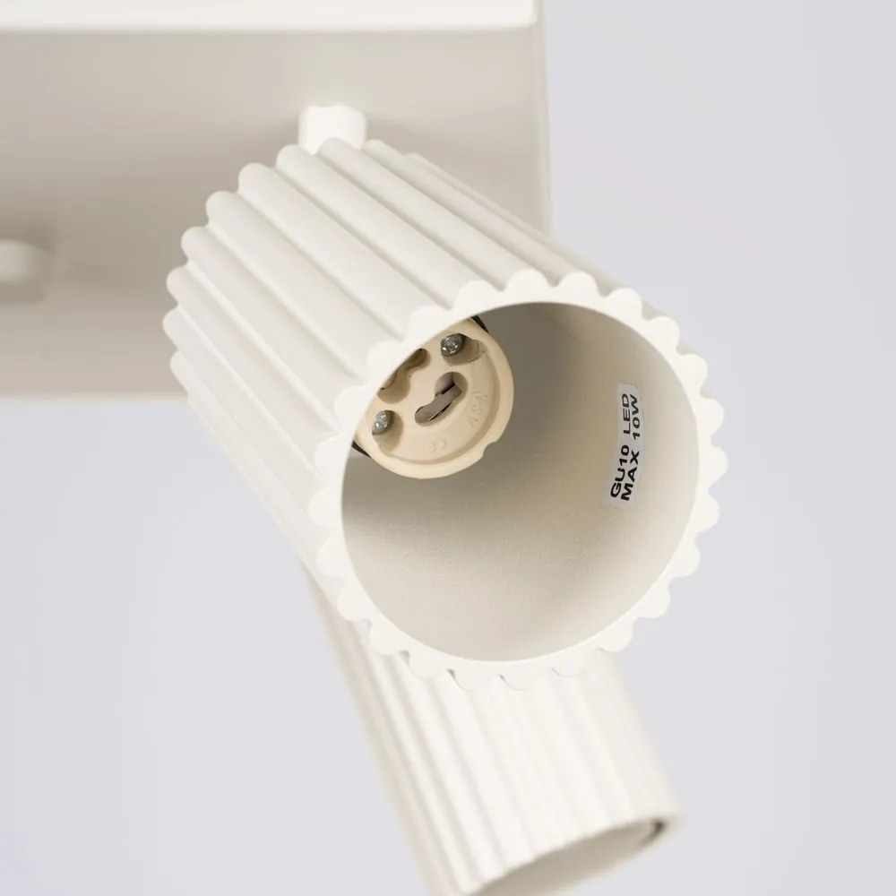 Kremowa lampa sufitowa 25x25 cm Gleam – Nice Lamps