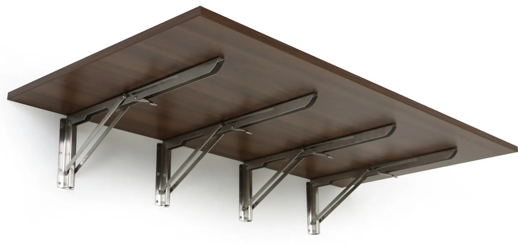 Stół składany na ścianie, 120x60 cm, nośność 60 kg, orzech