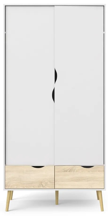 Biała szafa Tvilum Oslo, 99 x 200 cm