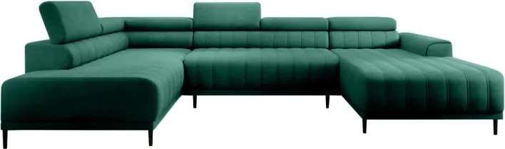 Narożnik CALDO XL Lewostronny z funkcją spania wolnostojąca w tkaninie RUN AGAIN 36 WERSAL