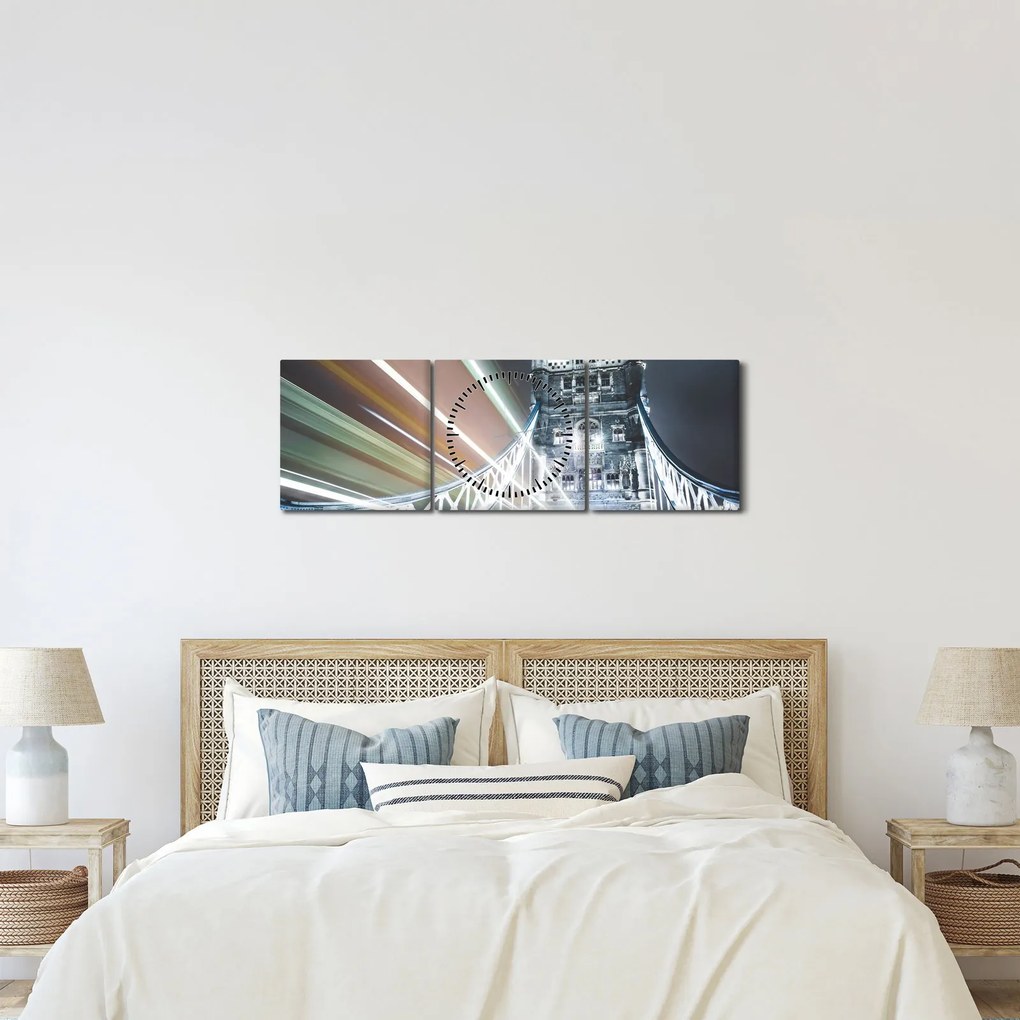 Obraz Tower Bridge (z zegarem) (90x30 cm)