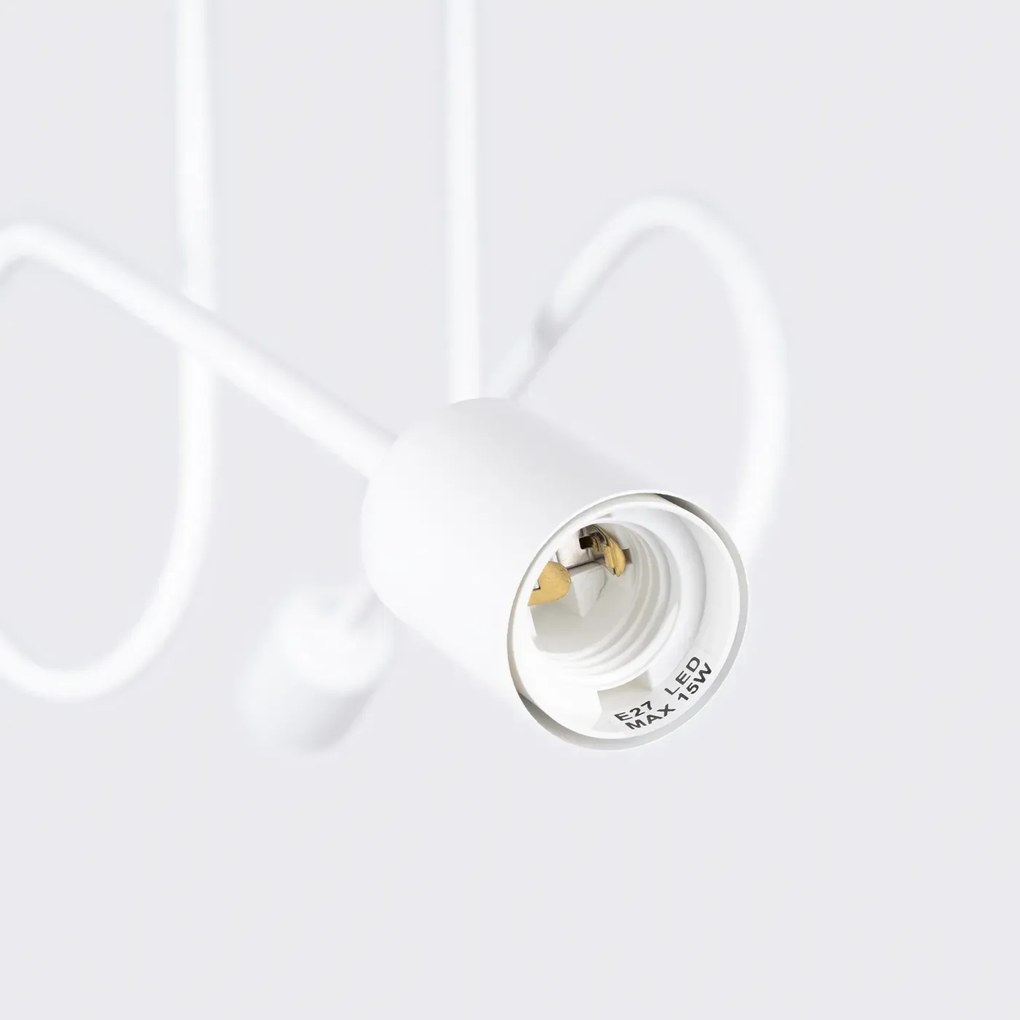 Żyrandol LOOP 2 biały supeł SOLLUX  LIGHTING