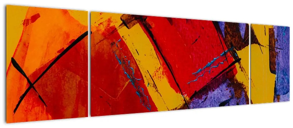 Obraz abstrakcji (170x50 cm)