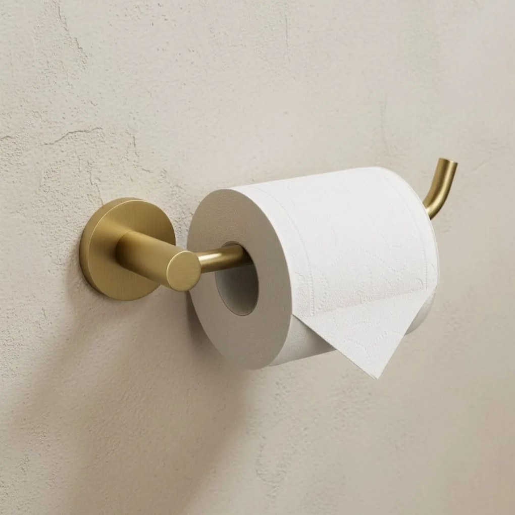 Uchwyt na papier toaletowy 5609 Leo Złoty Szczotkowany