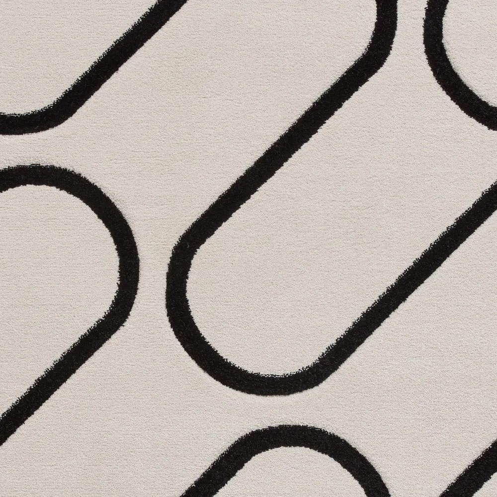 Czarno-biały dywan 160x230 cm Linear Curve – Catherine Lansfield